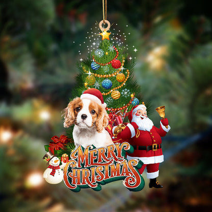 Cavalier King Charles spaniel 2-Christmas Tree&Dog Hanging Ornament, Christmas Ornament, Car Ornament - Best gifts your whole family