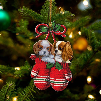 Cavalier King Charles Spaniel Ch Inside Your Gloves Christmas Holiday-Two Sided Ornament Christmas 2022 Ornament Gift - Best gifts your whole family