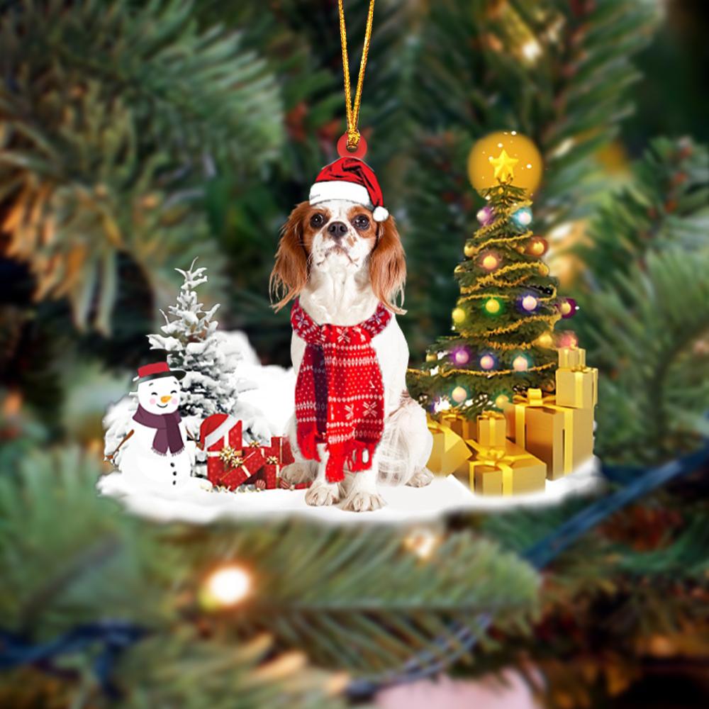 Cavalier King Charles Spaniel Christmas Ornament Christmas Tree Hanging Acrylic Ornament Gift - Best gifts your whole family