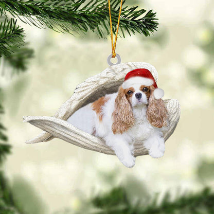 Cavalier King Charles Spaniel Sleeping Angel Christmas Ornaments Dog Christmas Hanging Ornament - Best gifts your whole family