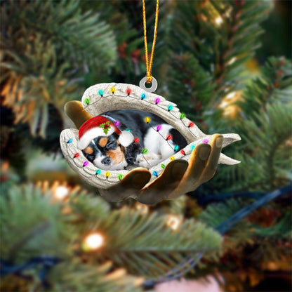 Cavalier King Charles Spaniel Sleeping Angel In God Hand Christmas Ornament Godmerch Ornament - Best gifts your whole family