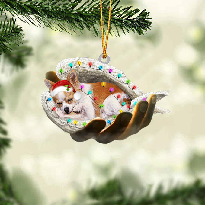 Chihuahua Sleeping Angel In God Hand Christmas Ornament Godmerch Ornament - Best gifts your whole family