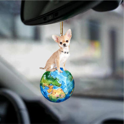 Chihuahua2-Around My Dog-Two Sided Ornament - Best gifts your whole family