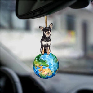 Chihuahua3-Around My Dog-Two Sided Ornament - Best gifts your whole family