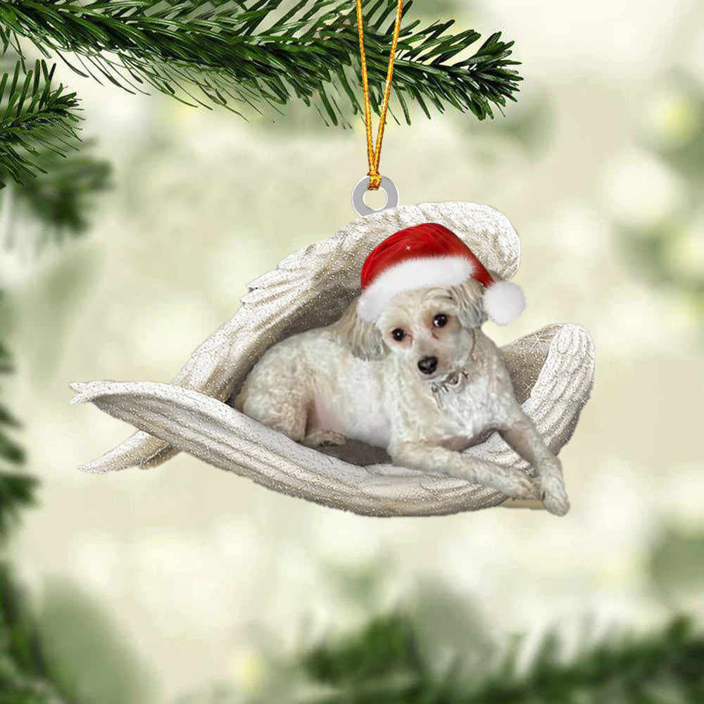 Chinese Crested 2 Sleeping Angel Christmas Ornament Godmerc - Best gifts your whole family