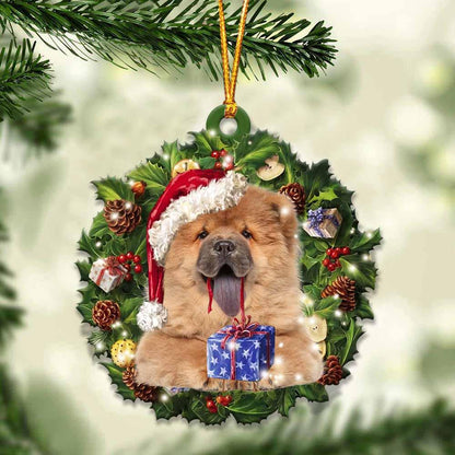 Chow Chow and Christmas gift for her gift for him gift for Chow Chow lover ornament, Christmas Ornament - Best gifts your whole family