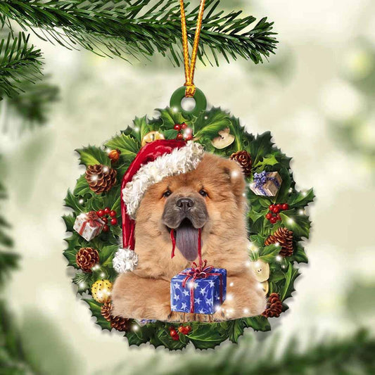 Chow Chow and Christmas gift for her gift for him gift for Chow Chow lover ornament, Christmas Ornament - Best gifts your whole family