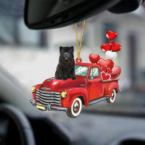 Chow Chow-Red Sports Car-Two Sided Ornament - Best gifts your whole family