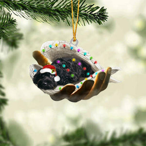 Cockapoo (Black) Sleeping Angel In God Hand Christmas Ornament Godmerch Ornament - Best gifts your whole family