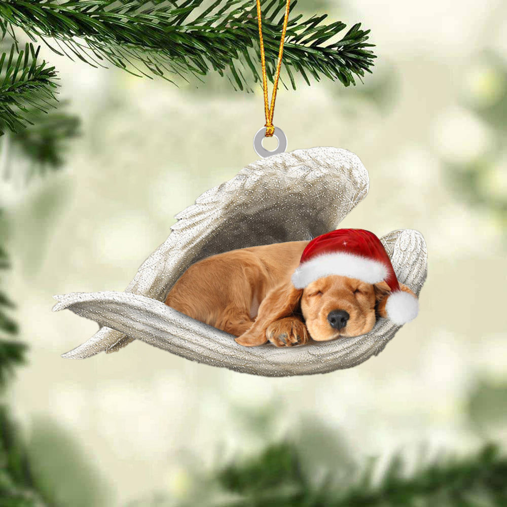 Cocker Spaniel-1 Sleeping Angel Christmas Ornament Godmerc - Best gifts your whole family