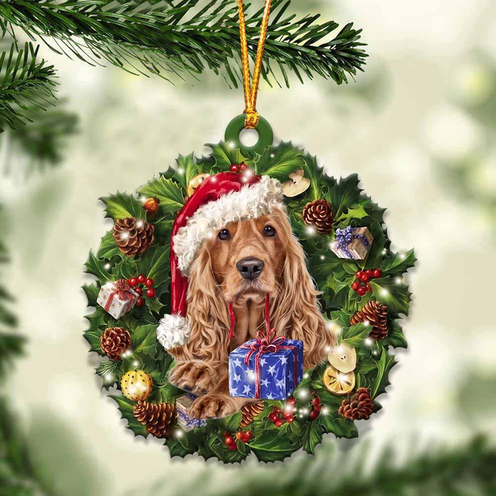 Cocker Spaniel and Christmas gift for her gift for him gift for Cocker Spaniel lover ornament, Christmas Ornament - Best gifts your whole family