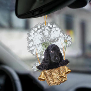 Cocker Spaniel Black-Dandelion-Two Sided Ornament - Best gifts your whole family