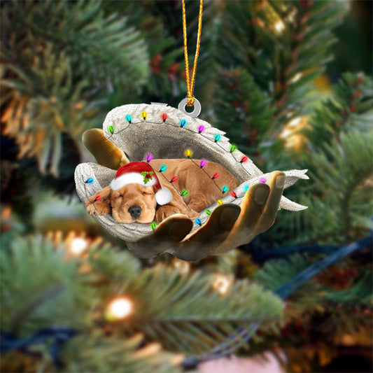 Cocker Spaniel Sleeping Angel In God Hand Christmas Ornament Godmerch Ornament - Best gifts your whole family