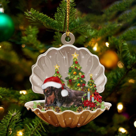 Cocker Spaniel2-Sleeping Pearl In Christmas Two Sided Ornament - Best gifts your whole family