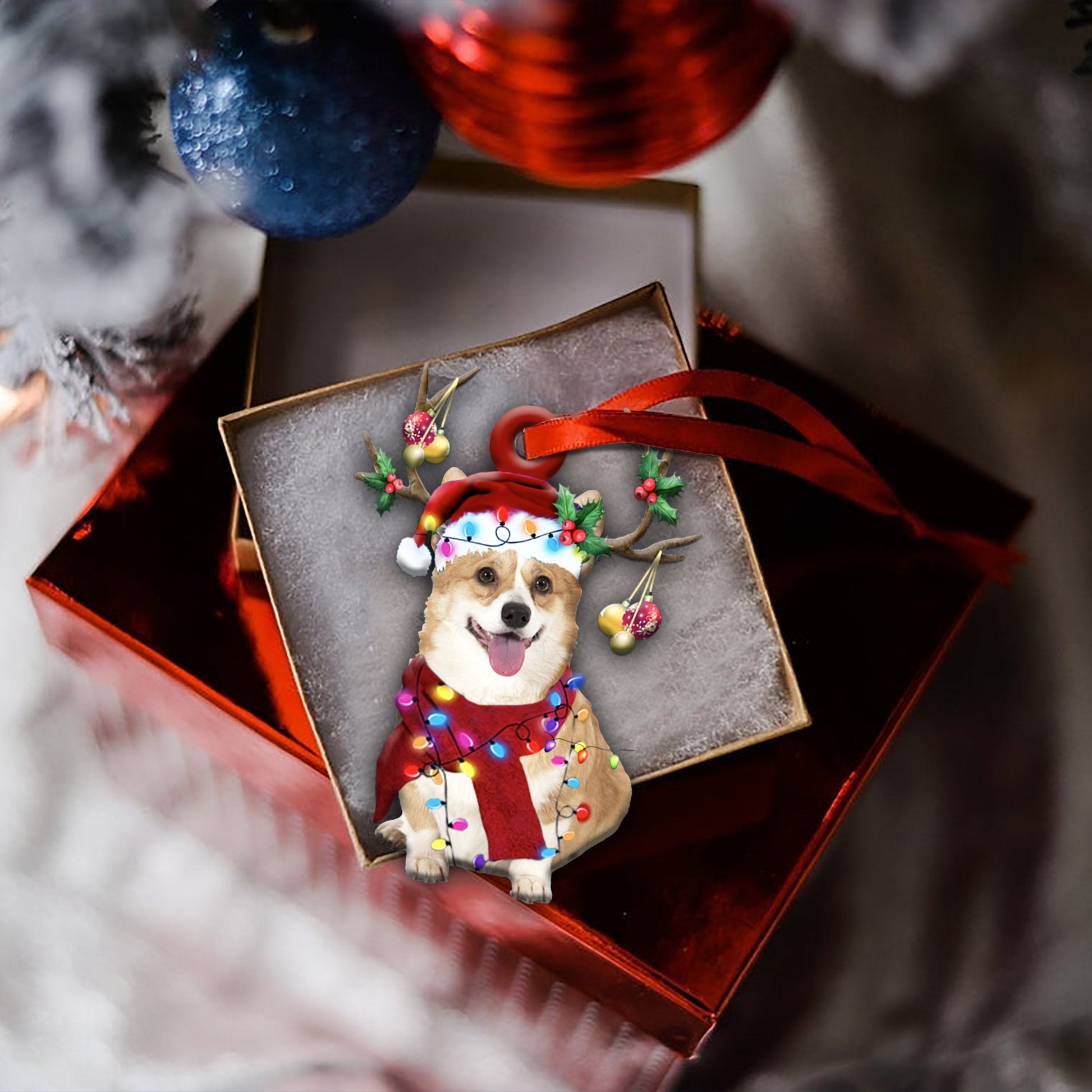 Corgi Christmas Shape Ornament - Best gifts your whole family