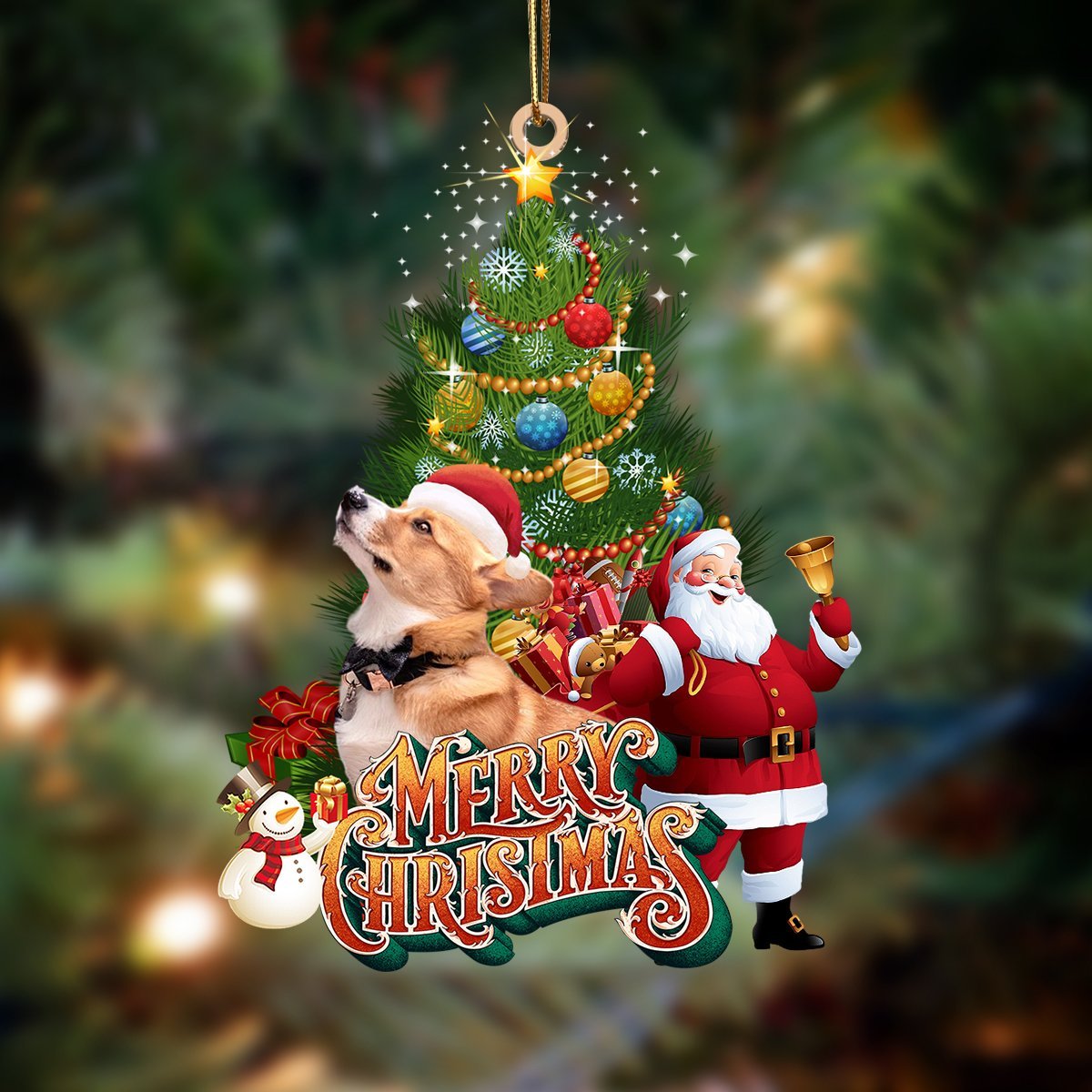 Corgi-Christmas Tree&Dog Hanging Ornament - Best gifts your whole family