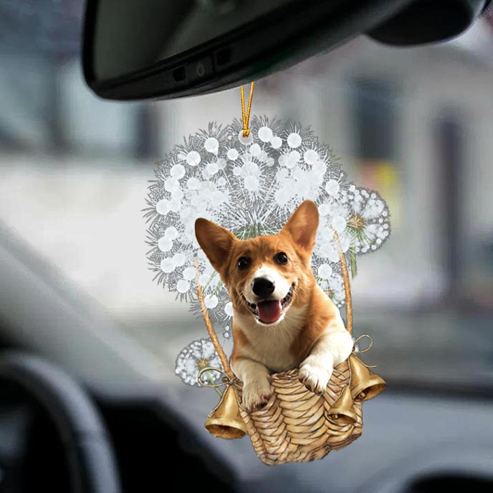 Corgi-Dandelion-Two Sided Ornament - Best gifts your whole family