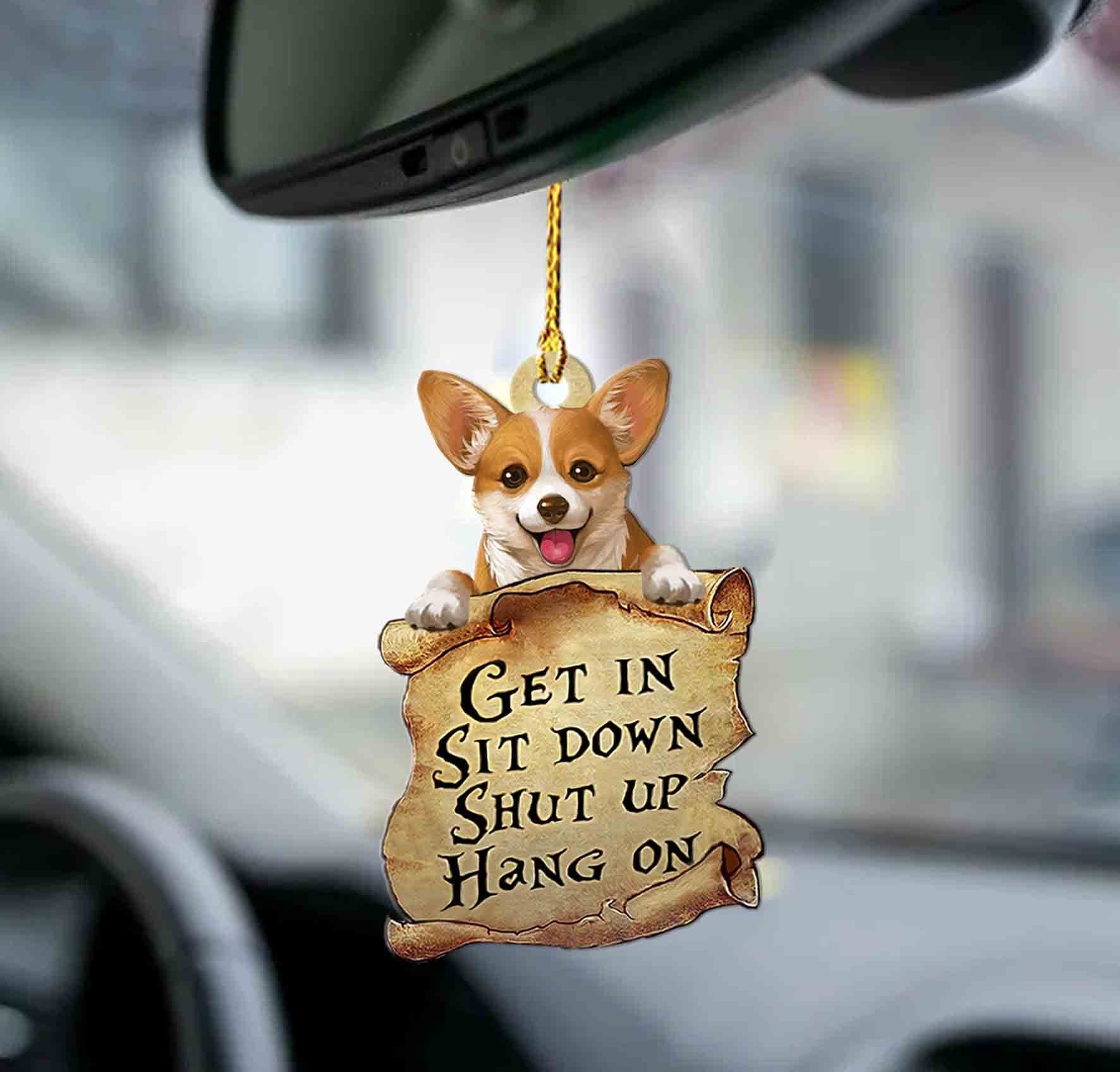 Corgi Get In Corgi Lover Two Sided Ornament, Corgi Car Hanging Ornamentsp - Best gifts your whole family