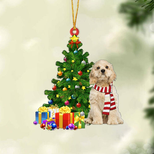 Cream American Cocker Spaniel-Christmas Star Hanging Ornament - Best gifts your whole family