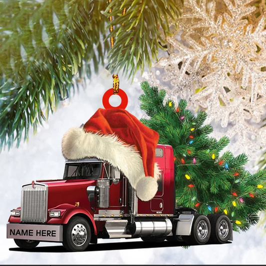 Custom Color Truck Flat 2D Christmas Ornament Personalized, Trucker Gifts, Christmas Tree Ornament, Home Decor - Best gifts your whole family