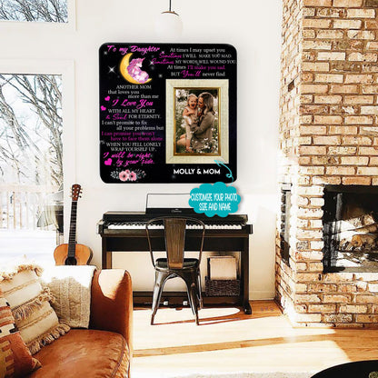 To my daughter at times i may upset you Mother & Daughter Engraved Wood Picture Frame Gift For Mother's Day