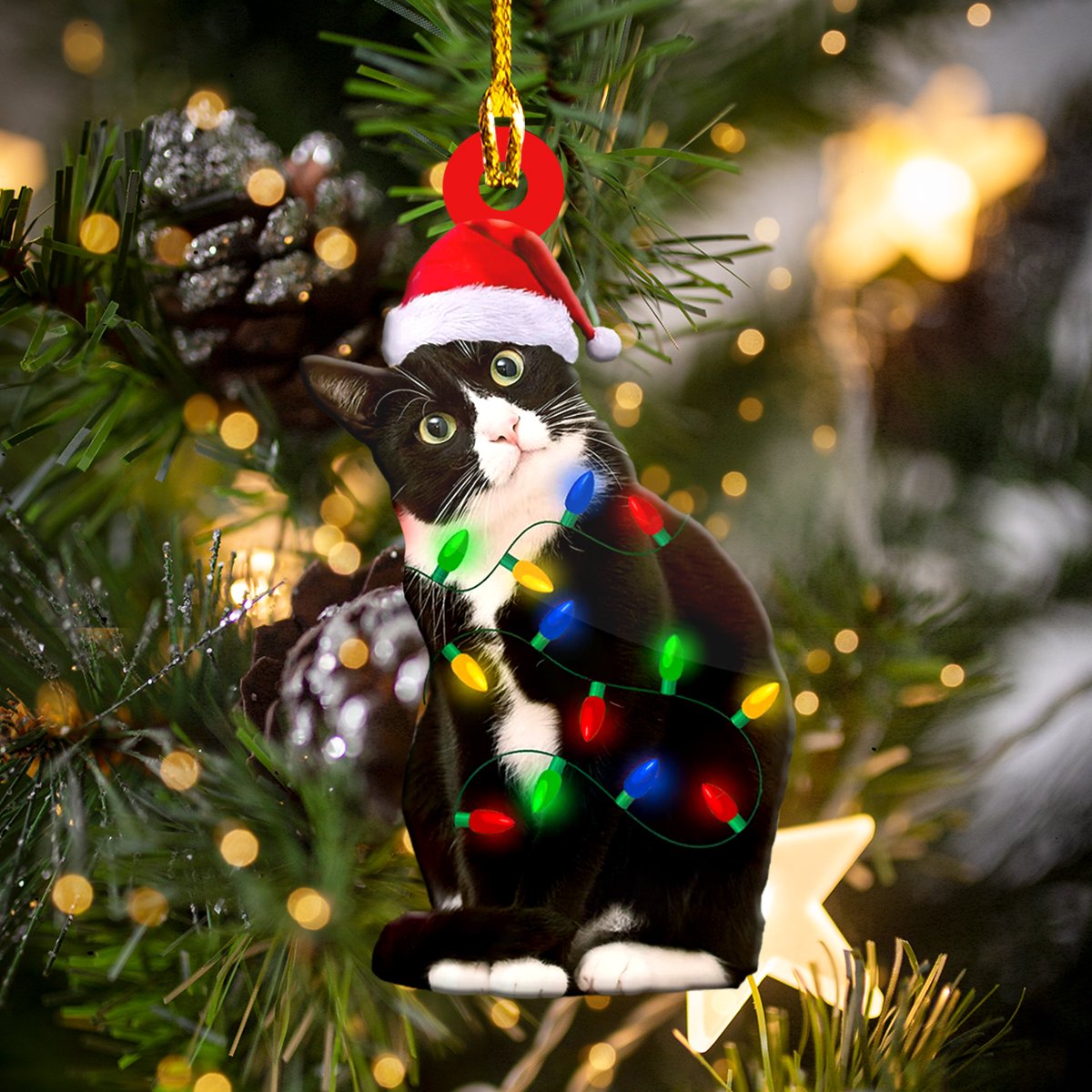 Cute Black Cat - Car Ornament - Best gifts your whole family