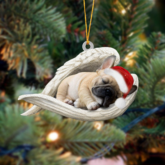 Cute French Bulldog Sleeping Angel Christmas Ornament Dog Christmas Hanging Ornament - Best gifts your whole family