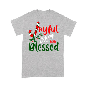 Joyful Merry and Blessed Christmas  Tee Shirt Gift For Christmas