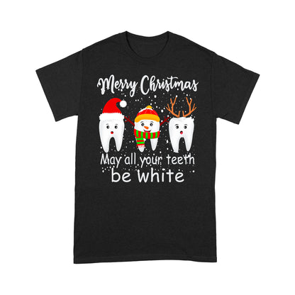 Frohe Weihnachten können alle Ihre Zähne weiß sein lustige T-Shirt Geschenk T-shirt T-Shirt Geschenk für Weihnachten