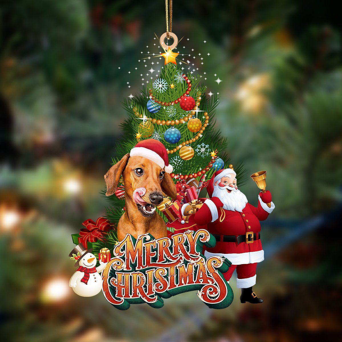 Dachshund 14-Christmas Tree&Dog Hanging Ornament - Best gifts your whole family