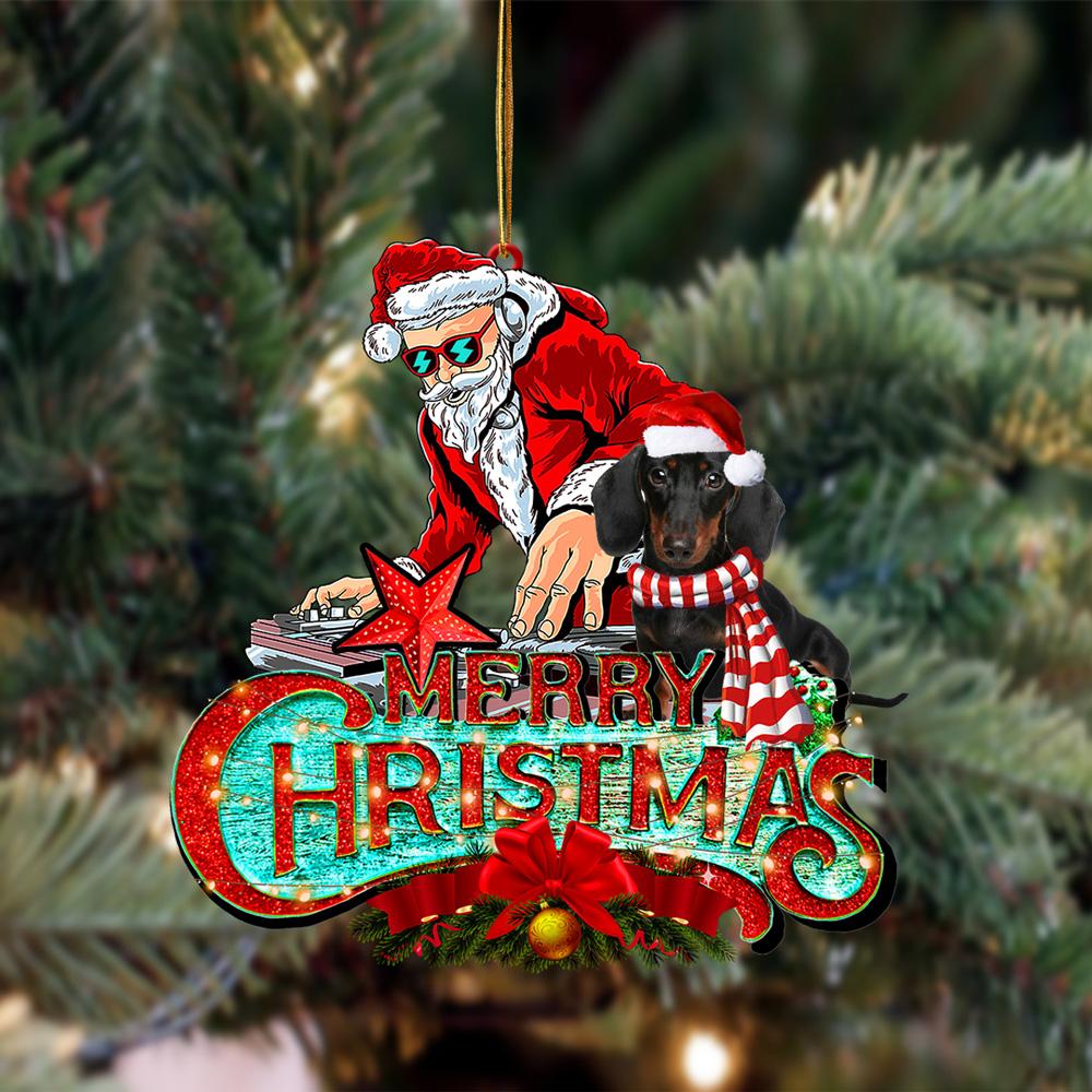 Dachshund (4)-Christmas Rock Two Sided Ornament - Best gifts your whole family