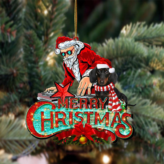 Dachshund (4)-Christmas Rock Two Sided Ornament - Best gifts your whole family