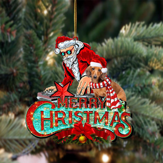 Dachshund (7)-Christmas Rock Two Sided Ornament - Best gifts your whole family