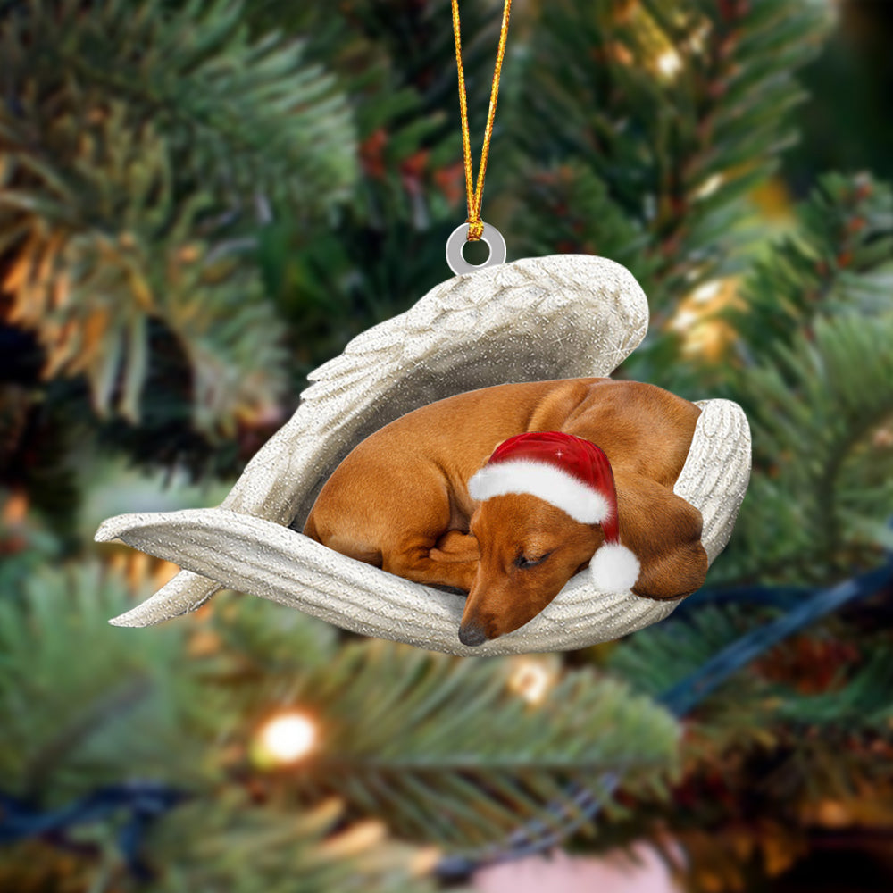Dachshund Sleeping Angel Christmas Ornament Dog Christmas Hanging Ornament - Best gifts your whole family