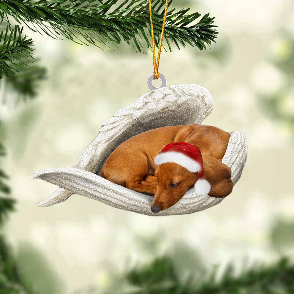 Dachshund Sleeping Angel Christmas Ornament Dog Christmas Hanging Ornament - Best gifts your whole family