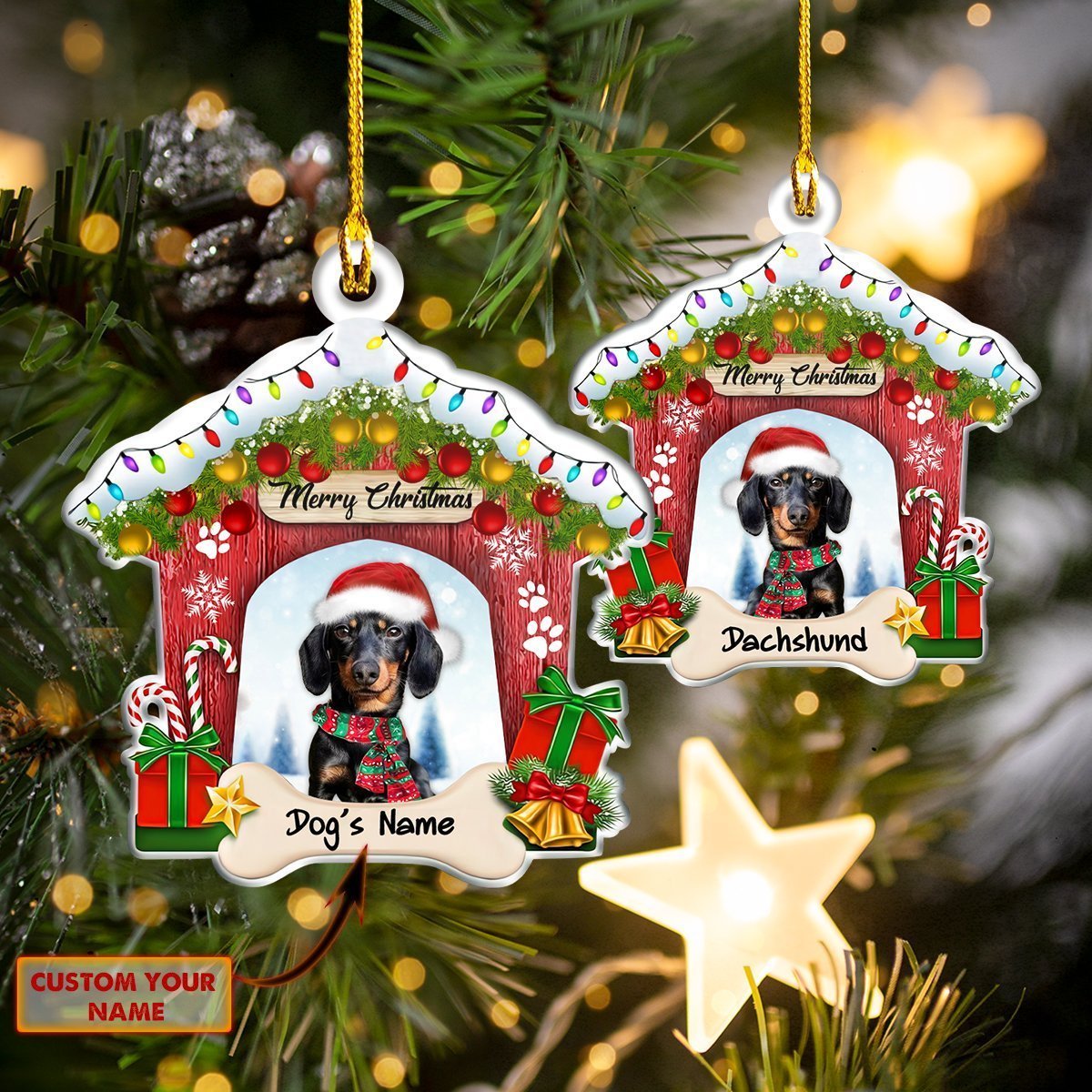 Dachshund's House Car Ornament - Best gifts your whole family