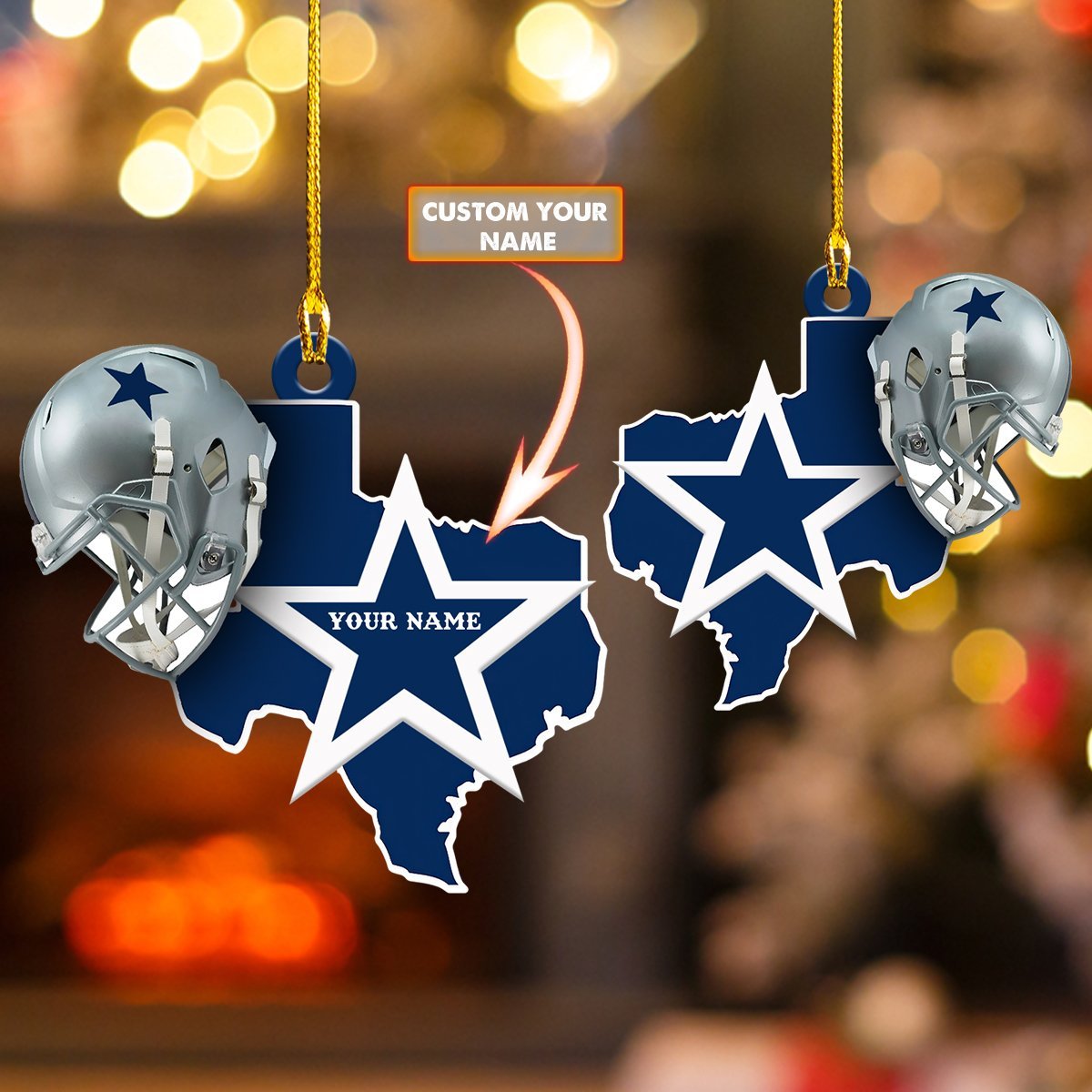 Dallas Cowboys Car Ornament - Best gifts your whole family