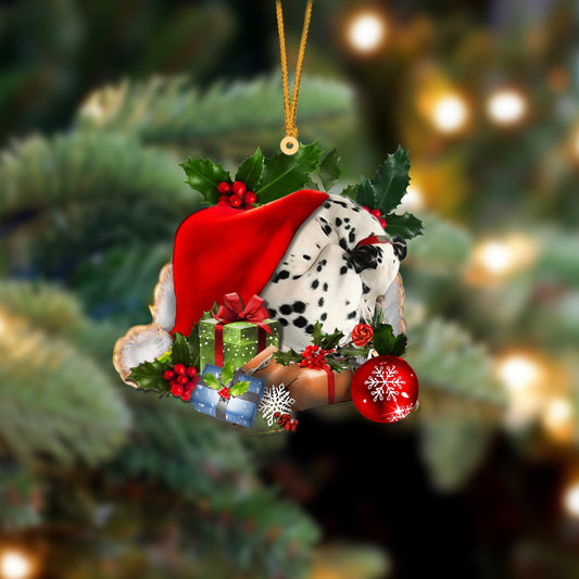 Dalmatian 2-Sleeping In Hat Two Sides Ornament Dog Sleeping Ornament - Best gifts your whole family