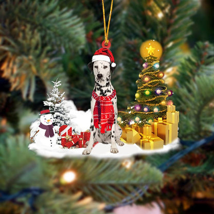 Dalmatian Christmas Ornament Christmas Tree Hanging Acrylic Ornament Gift - Best gifts your whole family