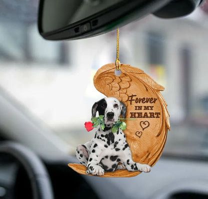 Dalmatian Forever In My Heart Hanging Ornament-2D Effect - Best gifts your whole family