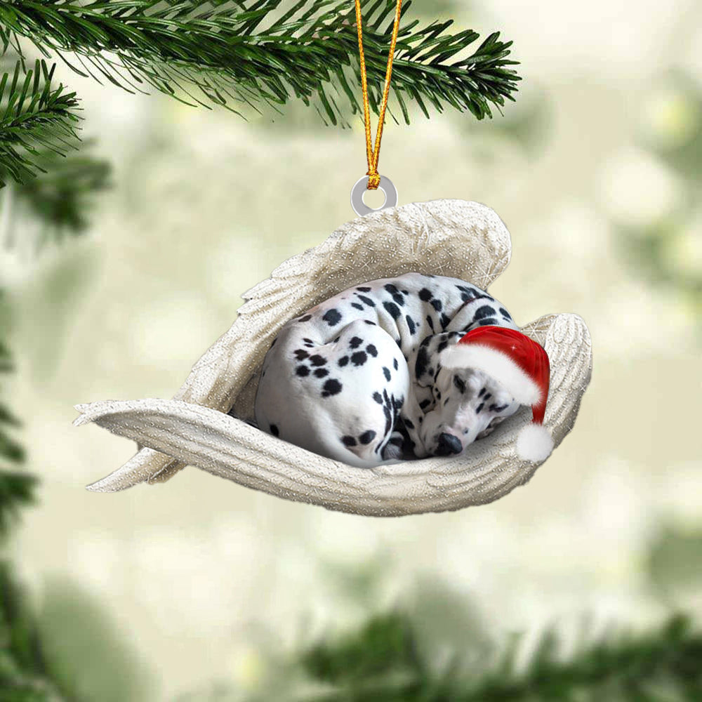 Dalmatian Sleeping Angel Christmas Ornament Godmerc - Best gifts your whole family