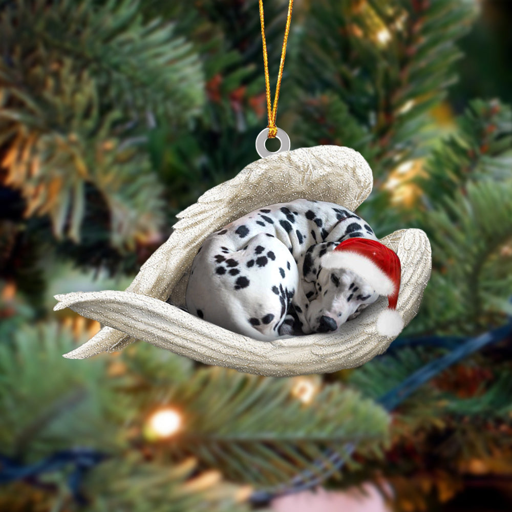 Dalmatian Sleeping Angel Christmas Ornament Godmerc - Best gifts your whole family