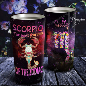 The Most Fearless of The Zodiac Personalized Tumbler- Astrology Sign Gift, Stainless Tumbler