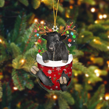 Dexter In Pocket Acrylic Ornament, Farm Christmas Ornament - Best gifts your whole family