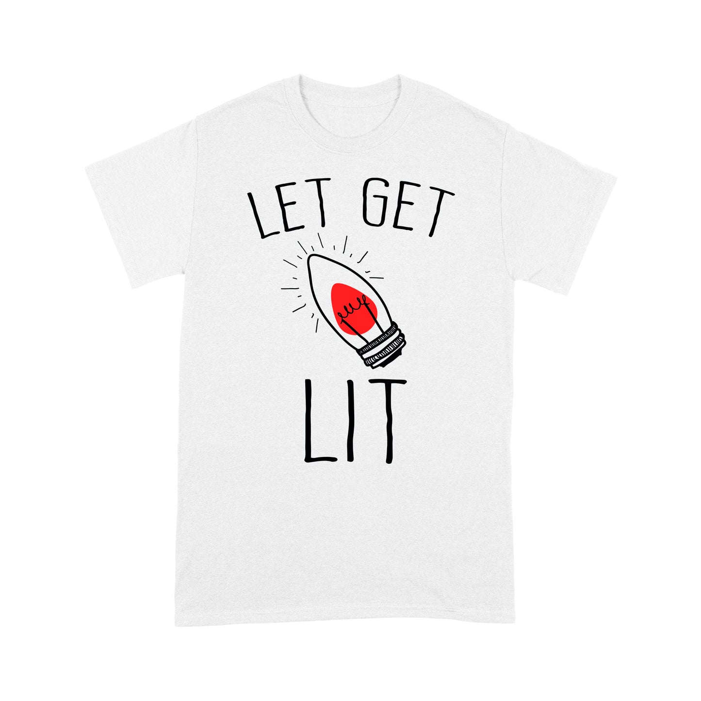 Funny Christmas Outfit - Let's Get Lit  Tee Shirt Gift For Christmas