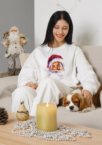Cute Vintage Santa Sweatshirt, Christmas Shirt,Christmas sweatshirt,Christmas Gift