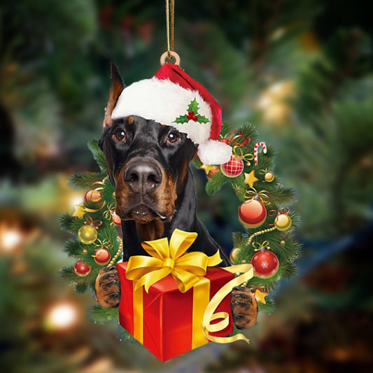 Doberman-Dogs Give Gifts Hanging Ornament - Best gifts your whole family
