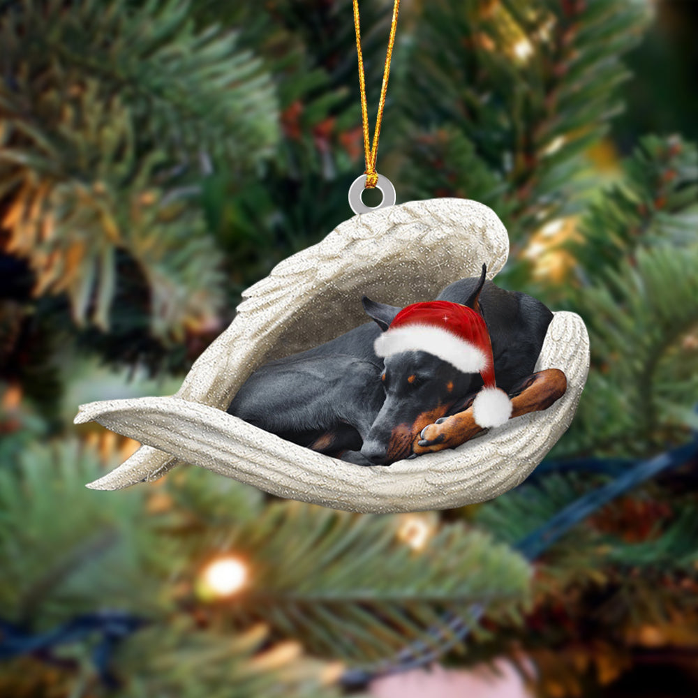 Doberman Sleeping Angel Christmas Ornament Godmerc - Best gifts your whole family