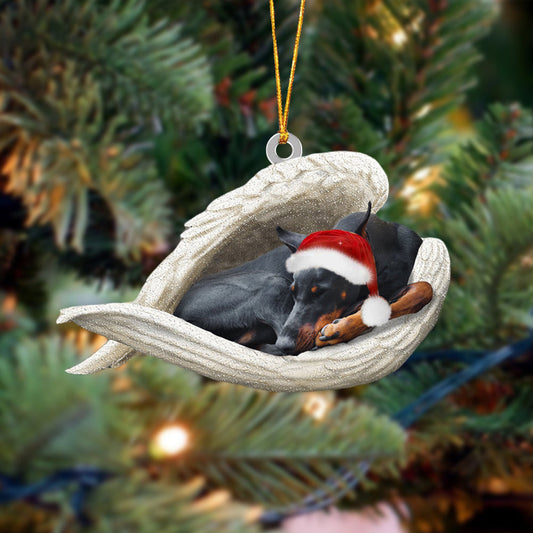 Doberman Sleeping Angel Christmas Ornament Godmerc - Best gifts your whole family