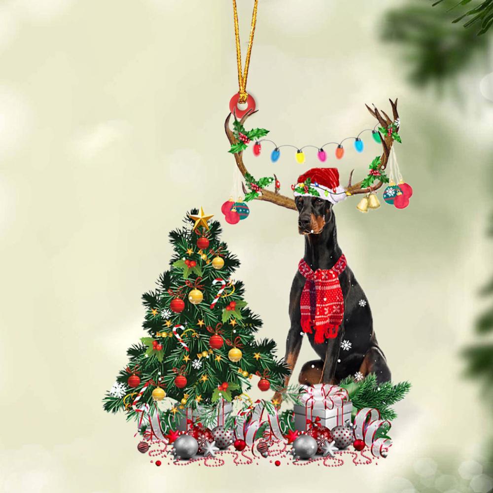 Dobermann 1-Christmas Tree Gift Hanging Ornament - Best gifts your whole family